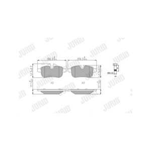 Bromsbeläggsats, Bakaxel, bmw z4 roadster [e89], 34216788275