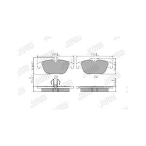 Bromsbeläggsats, Bakaxel, mercedes-benz, 005 420 07 20, 005 420 49 20, 0054200720, 0054204320, 0054204920, 0054208120, 00642013