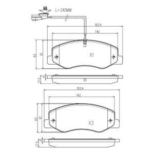 Bromsbeläggsats, Bakaxel, nissan,opel,renault,vauxhall, 44 06 008 66R, 44 06 009 41R, 44 06 086 97R, 44 06 239, 44 21 289, 4406