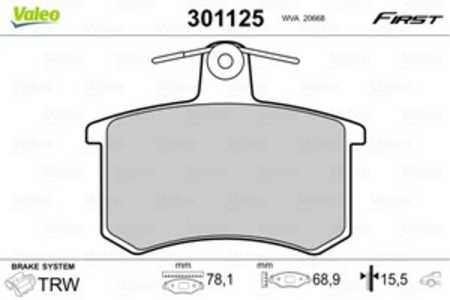 Bromsbeläggsats, Bakaxel, alfa romeo 164, fiat croma, lancia thema, thema sw, 0060743565, 0060743578, 0060760120, 5892650, 6074