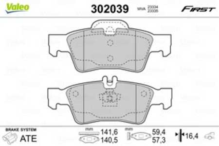 Bromsbeläggsats, Bakaxel, mercedes-benz, 0004230230, 0034205120, 0044204420, 0054207920, 0054209320, 0054209420, 0064200120, 00