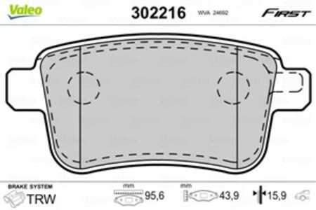 Bromsbeläggsats, Bakaxel, mercedes-benz,nissan,renault, 4154210410, 4406000Q3B, 44060-00Q3B, 4406000Q3E, 44060-00Q3E, 440604876