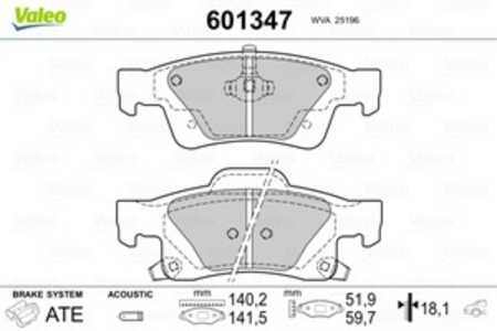 Bromsbeläggsats, Bakaxel, dodge durango, jeep grand cherokee iii, grand cherokee iv, 68052 386AA, 68052386AA