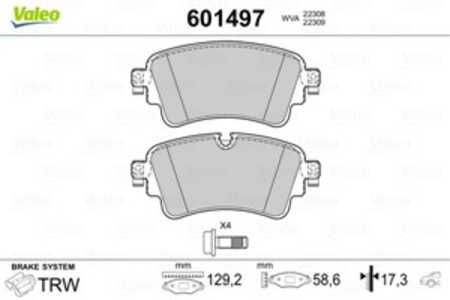 Bromsbeläggsats, Bakaxel, audi,vw, 4N0698451, 80A698451B, 8W0698451F, 8W0698451G, 8W0698451H, 8W0698451J, 8W0698451K, 8W0698451