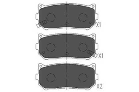 Bromsbeläggsats, Bakaxel, kia, 0K2FC2628Z, 0K9A02628Z, OK2FC2628Z, OK9A02628Z