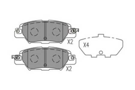 Bromsbeläggsats, Bakaxel, mazda cx-5, cx-5 van, KAY02643Z, KAY02648Z