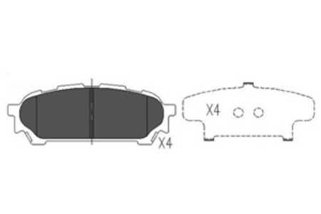 Bromsbeläggsats, Bakaxel, subaru forester, impreza kombi, impreza sedan, 26696FE040, 26696FE050