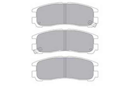 Bromsbeläggsats, Bakaxel, chrysler,mitsubishi, AY060MT008, MB407659, MB534653, MB699056, MB857335, MB857336, MB950350, MN102624