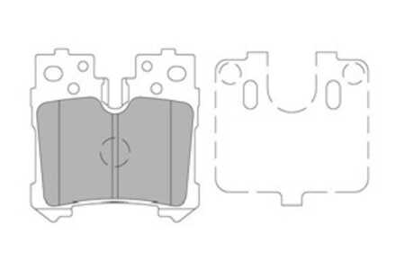 Bromsbeläggsats, Bakaxel, lexus ls, toyota mirai, 044660W010, 044660W020, 0446650130, 0446650170, 0446650180, 0446650190