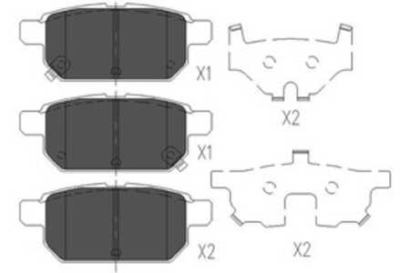 Bromsbeläggsats, Bakaxel, suzuki s-cross, swift iv, swift v, sx4 s-cross, vitara, 5580052R00, 5580052R01, 5580061M00, 5580061M0