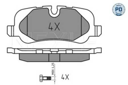 Bromsbeläggsats, Bakaxel, land rover, LR015519, LR016808, LR019627, LR021316, LR032377, LR055454, LR055455, SFP500020, SFP50002