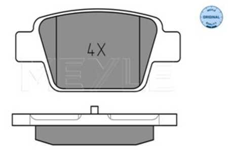 Bromsbeläggsats, Bakaxel, alfa romeo mito, fiat bravo ii, bravo van, multipla, stilo, stilo multi wagon, stilo van, lancia delt