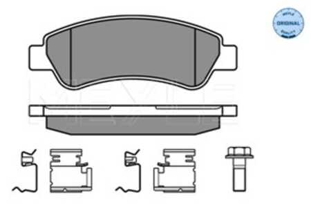 Bromsbeläggsats, Bakaxel, citroën,fiat,peugeot, 16 11 140 880, 16 11 457 480, 16 111 408 80, 16 114 574 80, 16 17 265 080, 16 1