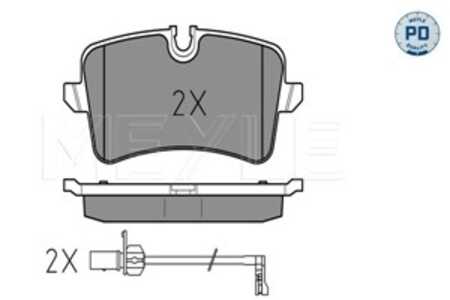 Bromsbeläggsats, Bakaxel, audi,porsche, 4GD 698 451, 4H0 698 451 A, 4H0 698 451 C, 4H0 698 451 D, 4H0 698 451 K, 4H0 698 451 L,