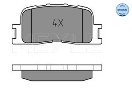 Bromsbeläggsats, Bakaxel, toyota camry sedan, 04466-33100, 04466-33130, 04466-48020, 04466-48080