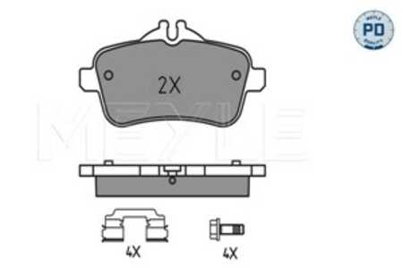 Bromsbeläggsats, Bakaxel, mercedes-benz gle [w166], gle coupe [c292], m-klass [w166], 006 420 40 20, 006 420 41 20, 007 420 82 