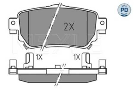 Bromsbeläggsats, Bakaxel, nissan leaf, qashqai suv ii, x-trail iii, renault kadjar, koleos ii, 440603981R, 440605889R, 44060663