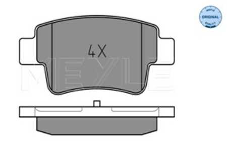 Bromsbeläggsats, Bakaxel, abarth punto, fiat grande punto, punto, punto evo, opel corsa d, 16 05 356, 77363959, 77365464, 77365