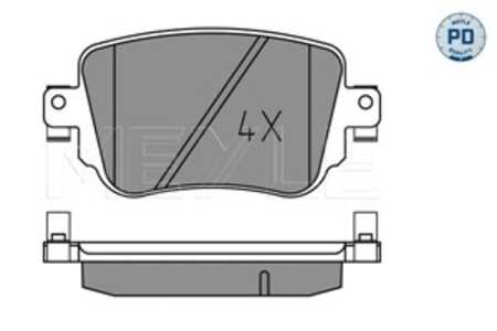 Bromsbeläggsats, Bakaxel, audi,seat,skoda,vw, 2K5 698 451 A, 2K5 698 451 B, 2Q0 698 451 A, 5Q0 698 451 B, 5Q0 698 451 F, 5Q0 69