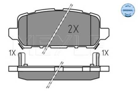 Bromsbeläggsats, Bakaxel, honda hr-v, 43022-T2J-H00, 43022-T2J-H01, 43022-T7J-H01, 43022-T8M-G00, 43022-T8M-G01