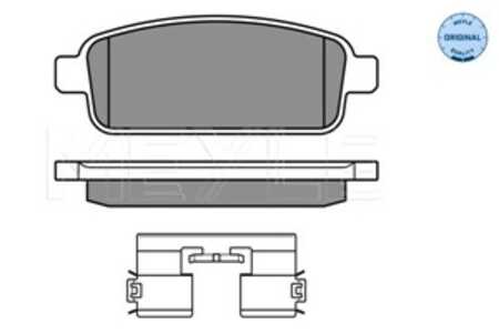 Bromsbeläggsats, Bakaxel, chevrolet,opel,vauxhall, 13300867, 133192294, 13319293, 13319294, 13404405, 13411380, 13411383, 13417