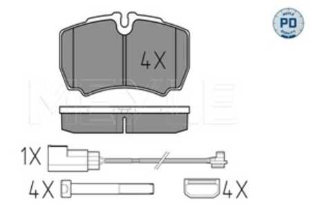 Bromsbeläggsats, Bakaxel, ford transit flak/chassi, transit skåp, 1 501 265, 1 718 023, 8C1V-2M008-AA, 8C1V-2M008-AB