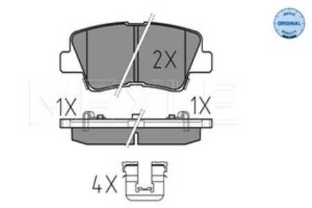 Bromsbeläggsats, Bakaxel, hyundai,kia,ssangyong, 48413-350B0, 48413-370B0, 48413-370D0, 48413-371B0, 48413-371D0, 58302 1RA30, 