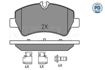 Bromsbeläggsats, Bakaxel, ford, 1 763 916, 1 829 395, 1 840 037, 1 916 327, 2 006 029, BK212M008AA, BK212M008AB, BK212M008AC, M