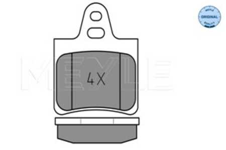 Bromsbeläggsats, Bakaxel, citroën xantia, xantia break, xantia skåp / kombi, xm, xm break, 16 172 556 80, 4251.72, 4251.83, 95 