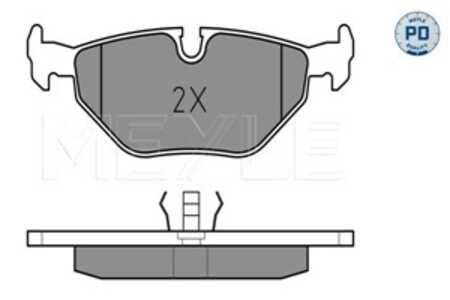 Bromsbeläggsats, Bakaxel, bmw 3 [e36], 3 compact [e36], 3 coupé [e36], z3 coupé [e36], z3 roadster [e36], 1 162 446, 1 165 233,