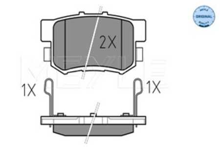 Bromsbeläggsats, Bakaxel, honda,mg,suzuki, 06430-S5A-E50, 06430-S5A-J00, 06430-SED-E60, 43022-S2A-000, 43022-S2A-E50, 43022-S5A