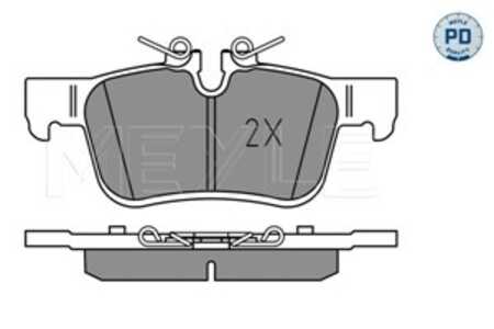 Bromsbeläggsats, Bakaxel, volvo s60 iii, s90 ii, v60 ii, v90 cross country ii, v90 kombi ii, xc60 ii, 31423653, 31423654, 31665