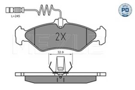 Bromsbeläggsats, Bakaxel, mercedes-benz,vw, 002 420 38 20, 002 420 56 20, 002 420 69 20, 003 420 64 20, 004 420 56 20, 2D0 698 