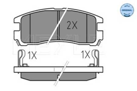 Bromsbeläggsats, Bakaxel, chrysler,mitsubishi, MB534653, MB857336, MB950350, MN102624, MR129433, MR205144, MR389576, MR389577, 