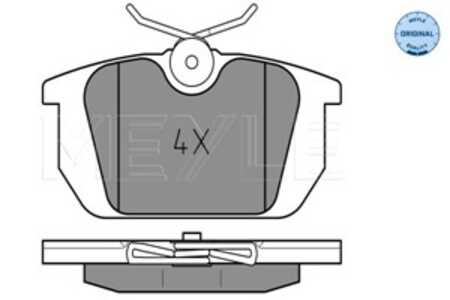 Bromsbeläggsats, Bakaxel, alfa romeo,fiat,lancia, 5983950, 60765010, 60765020, 60777601, 71752984, 9939966, 9941211, 9941605, 9