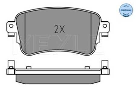 Bromsbeläggsats, Bakaxel, citroën,opel,peugeot,toyota, 16 17 936 880, 16 179 368 80, SU001A6136