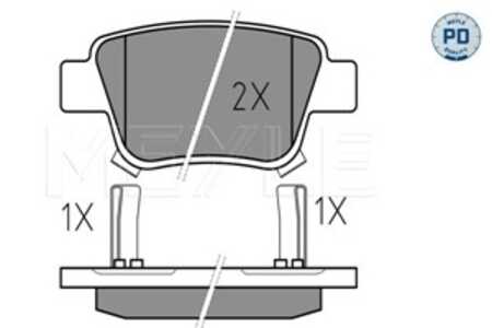 Bromsbeläggsats, Bakaxel, toyota avensis, avensis kombi, avensis sedan, corolla verso, 04466-05010, 04466-05020, 04466-WY030