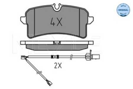 Bromsbeläggsats, Bakaxel, audi a6 c7, a6 c7 avant, a7 sportback, a8 d4, porsche macan, 4H0 698 451 E, 4H0 698 451 F, 4H0 698 45