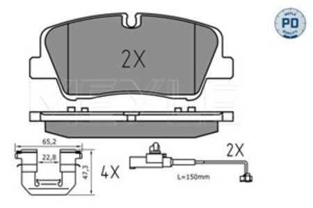 Bromsbeläggsats, Bakaxel, hyundai h350 buss, h350 flak/chassi, h350 skåp, 58301-59A10