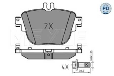 Bromsbeläggsats, Bakaxel, mercedes-benz, 000 420 62 00, A 000 420 62 00