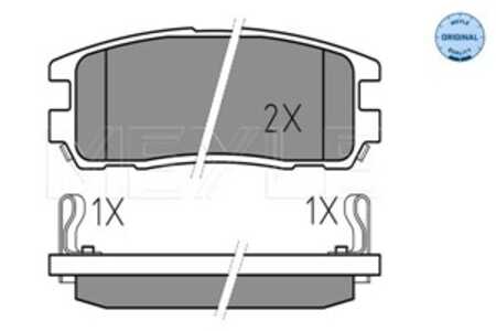 Bromsbeläggsats, Bakaxel, isuzu,opel,vauxhall, 16 05 851, 8970352660, 8970392690, 8970392691, 8971317490, 8972068700, 897206872