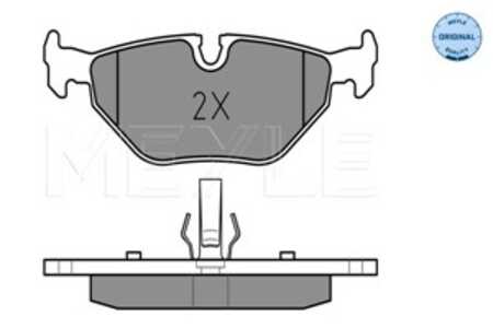 Bromsbeläggsats, Bakaxel, bmw,rover,saab, 1 160 340, 1 160 533, 1 161 455, 1 164 499, 1 164 501, 1 165 235, 2 157 574, 2 157 57