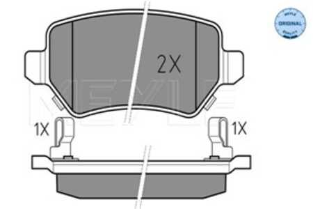 Bromsbeläggsats, Bakaxel, kia,opel,vauxhall, 16 05 086, 16 05 122, 16 05 128, 16 05 233, 16 05 625, 16 05 967, 16 05 995, 58302