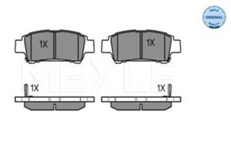 Bromsbeläggsats, Bakaxel, toyota avensis verso, picnic, previa ii, 04460-28040, 04466-28030, 04466-28040, 04466-28050, 04466-28