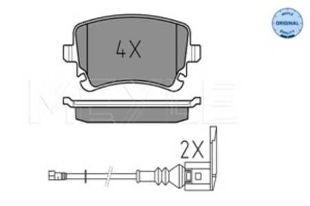 Bromsbeläggsats, Bakaxel, vw, 4F0 698 451 H, 7E0 698 451 A, 7E0 698 451 B, 7E0 698 451, 7H0 698 451 B, 7H0 698 451 C, 7H0 698 4