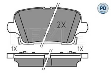 Bromsbeläggsats, Bakaxel, opel,vauxhall, 13 51 7694, 13517694