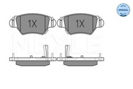 Bromsbeläggsats, Bakaxel, opel,vauxhall, 16 05 025, 16 05 037, 16 05 039, 16 05 093, 16 05 105, 16 05 961, 9117717, 9193251, 91