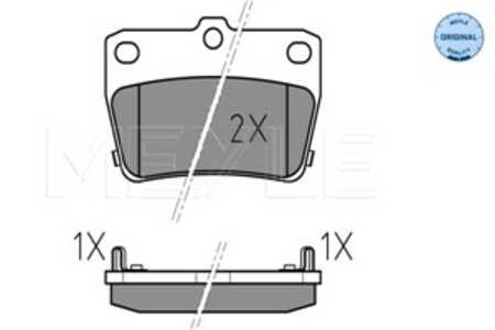 Bromsbeläggsats, Bakaxel, toyota rav 4 ii, 04466-42010, 04466-42020, 04466-42030, 04466-42040, 04466-42050, 04466YZZD3