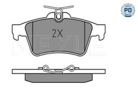 Bromsbeläggsats, Bakaxel, citroën,ford,jaguar,opel,renault,saab,vauxhall, 1 233 679, 1 360 304, 1 763 677, 12799240, 16 05 117,