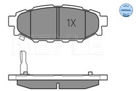 Bromsbeläggsats, Bakaxel, subaru,toyota, 26696AG010, 26696AG030, 26696AG031, 26696AG051, 26696FJ000, 26696SG000, SU003-04097